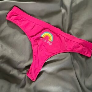 Hot pink thong